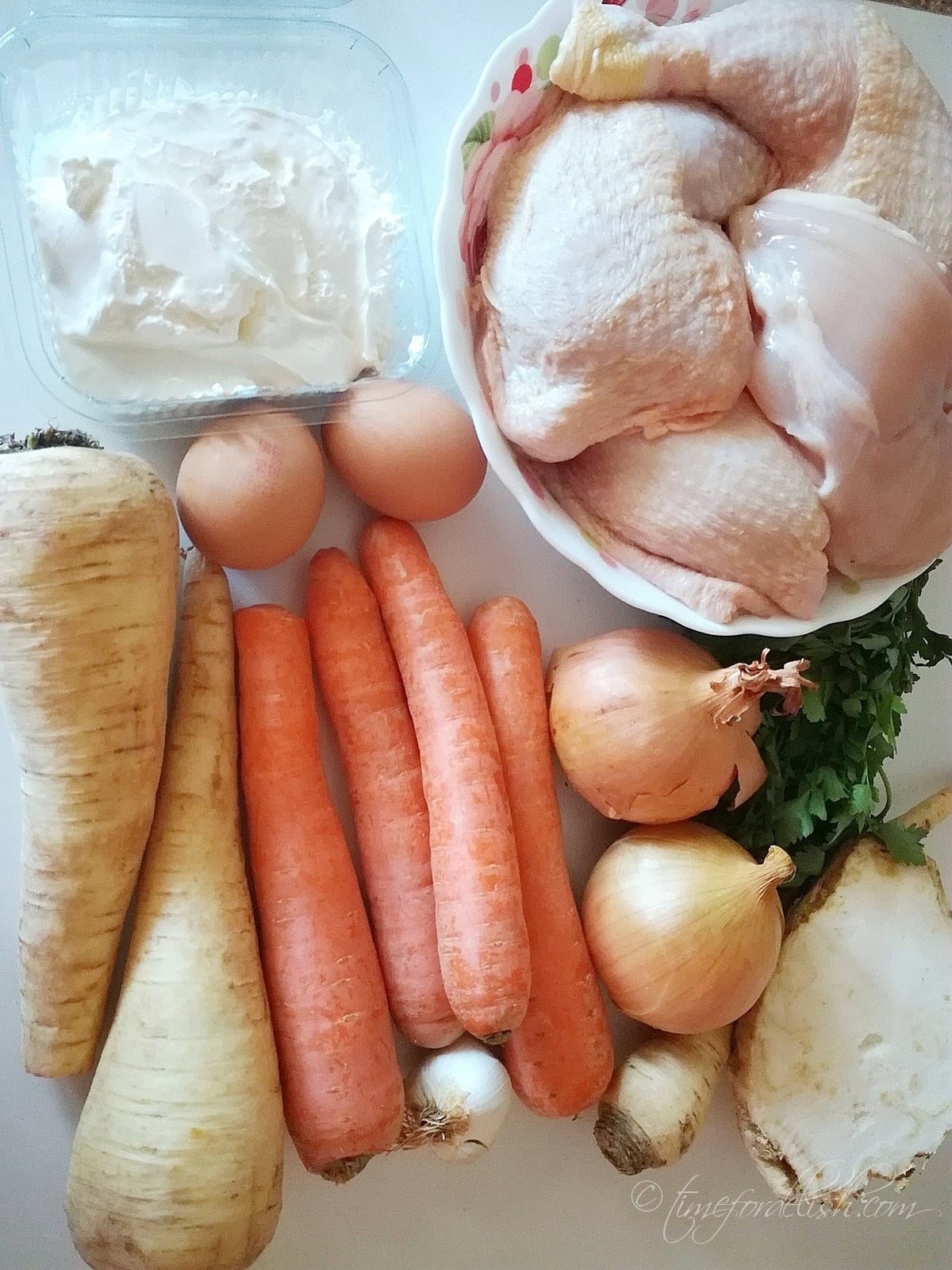 chicken sour soup garlic ingredients