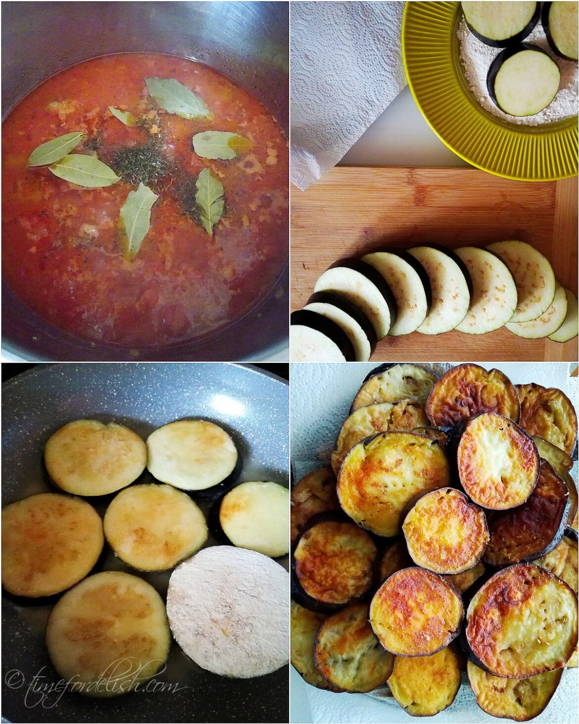 Stewed Eggplant In Tomato Sauce With Pork (Romanian Dish)