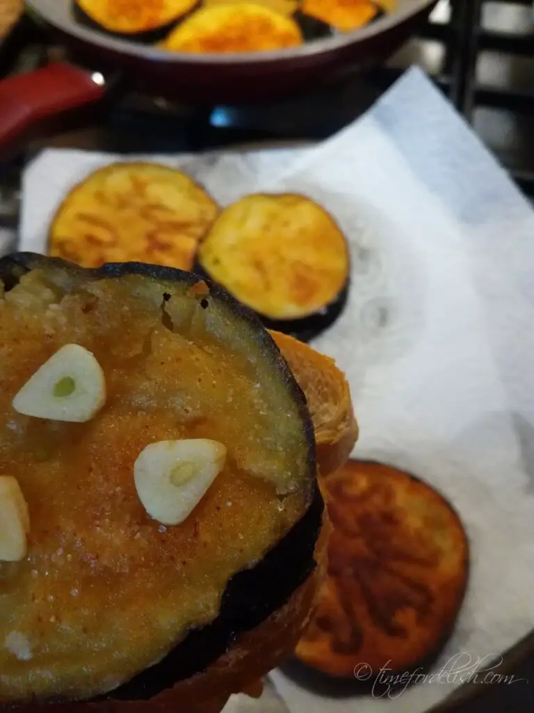 Stewed Eggplant In Tomato Sauce With Pork (Romanian Dish)